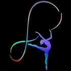 Наклейка с изображением гимнастики окно лобовое стекло бампер ноутбук стены виниловая наклейка на мотоцикл