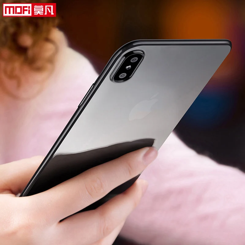 Чехол для iPhone X мягкий силиконовый прозрачный чехол защита mofi Ультра Прозрачный
