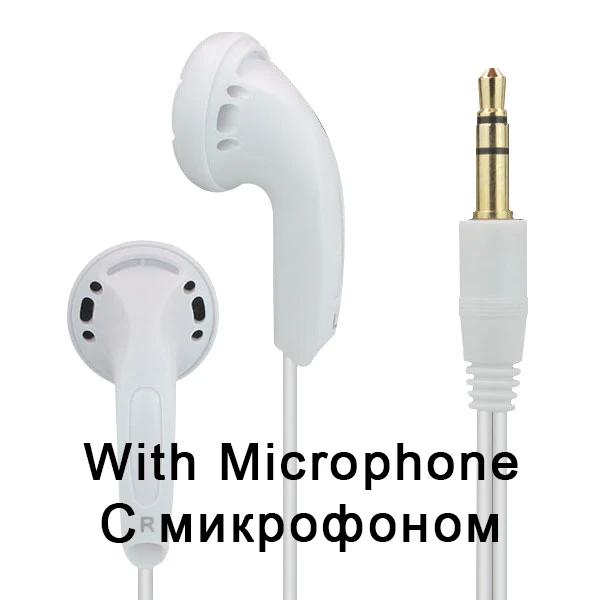 White with mic Наушники 3,5 мм разъем, гарнитура с микрофоном, наушники с супер басами для Meizu, Xiaomi, huawei, игровая гарнитура - Цвет: White with mic