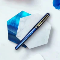 new picasso celluloid fountain pen etsandy aurora blue ps 975 iridium fine ink pen writing gift pen for business office