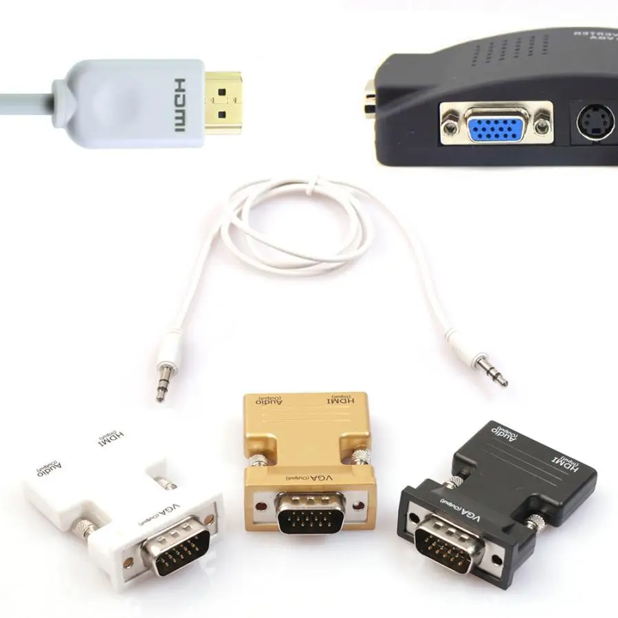 HDMI женщиной мужчина VGA HD адаптер с 3Ft 3.5 мм стерео кабель 2017 17 августа *-* 18 |