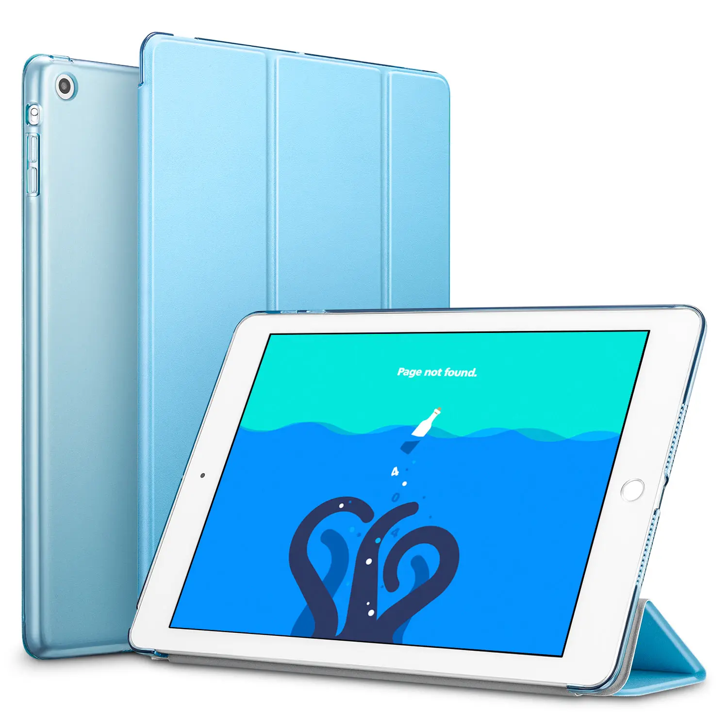 Чехол для iPad Mini 3 2 1, ESR из искусственной кожи, силиконовый мягкий чехол, трехслойная подставка, Авто Режим сна/Пробуждение, умный чехол для iPad Mini 2, чехол