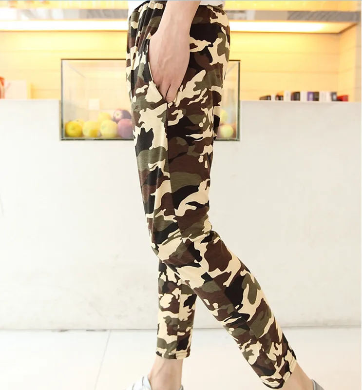 Новые шаровары камуфляжные свободные брюки-шаровары женские брюки 7PT034 | Женская
