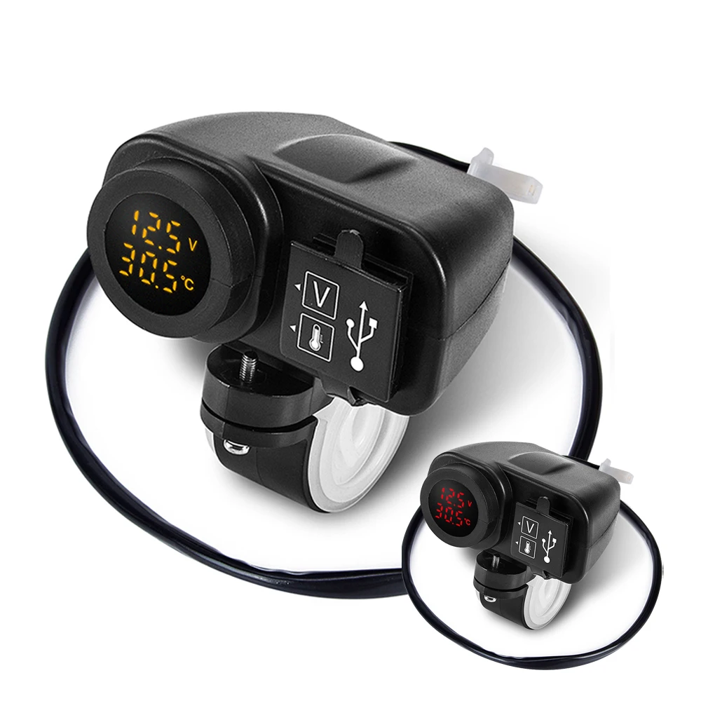 Новое поступление двойное USB зарядное устройство для мотоцикла 12 В 4.2A Moto 2.1A + до 5 15