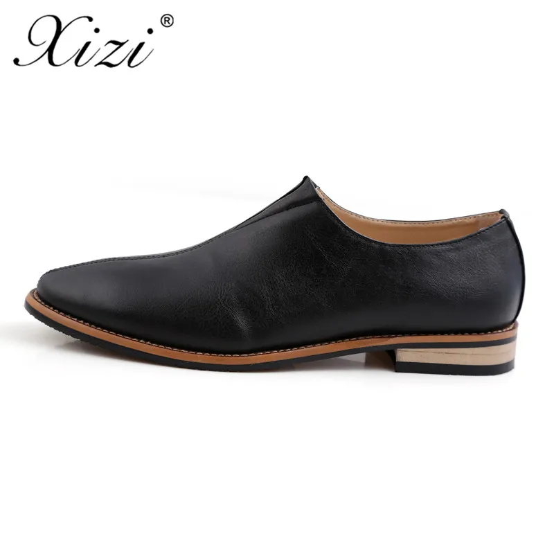 Xizi/модные мужские итальянские кожаные туфли брендовая официальная обувь