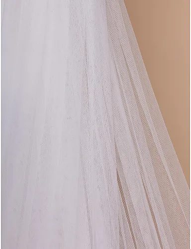 Свадебная фата длиной 3 метра свадебная для собора белый однослойный свадебный