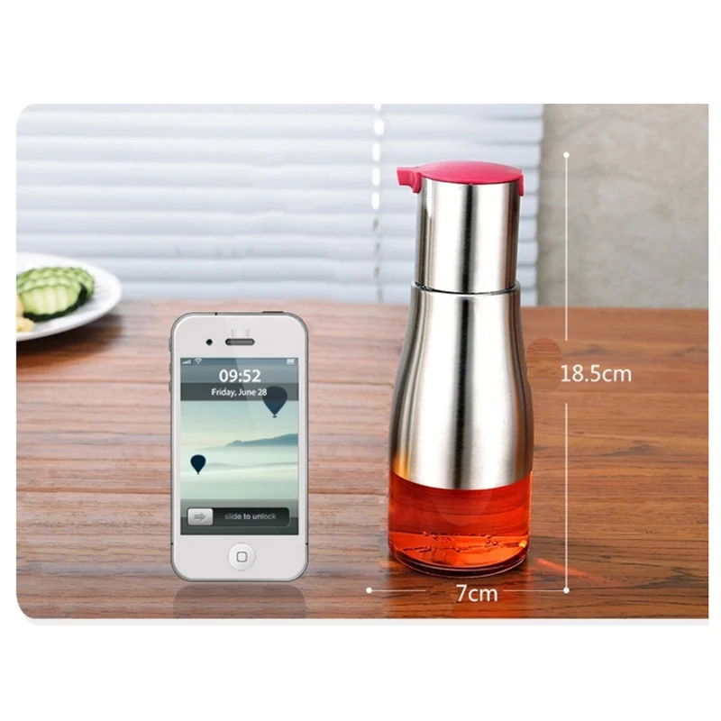 1 шт. стеклянная бутылка для масла из нержавеющей стали 304|vinegar bottle|soy bottleglass sauce bottles