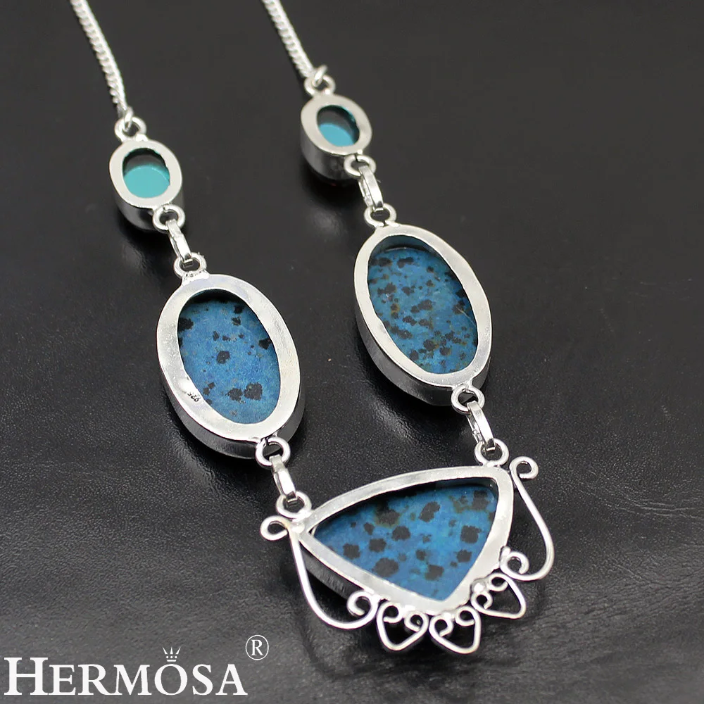 

HERMOSA Jewelry Unique Fashion 925 Sterling Silver Women Necklace 19 inches LM36