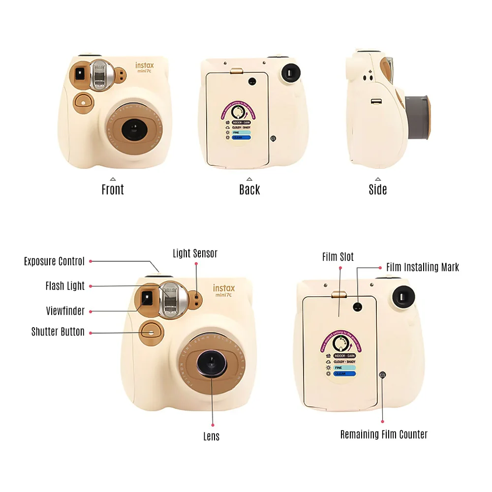 Камера моментальной печати Fujifilm Instax Mini7c дешевле чем камера mini 8 9 пленочная на