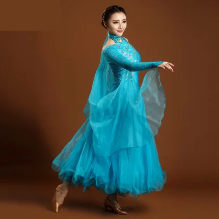 Платья для бальных танцев стандартные юбки 7 цветов сексуальный сценический