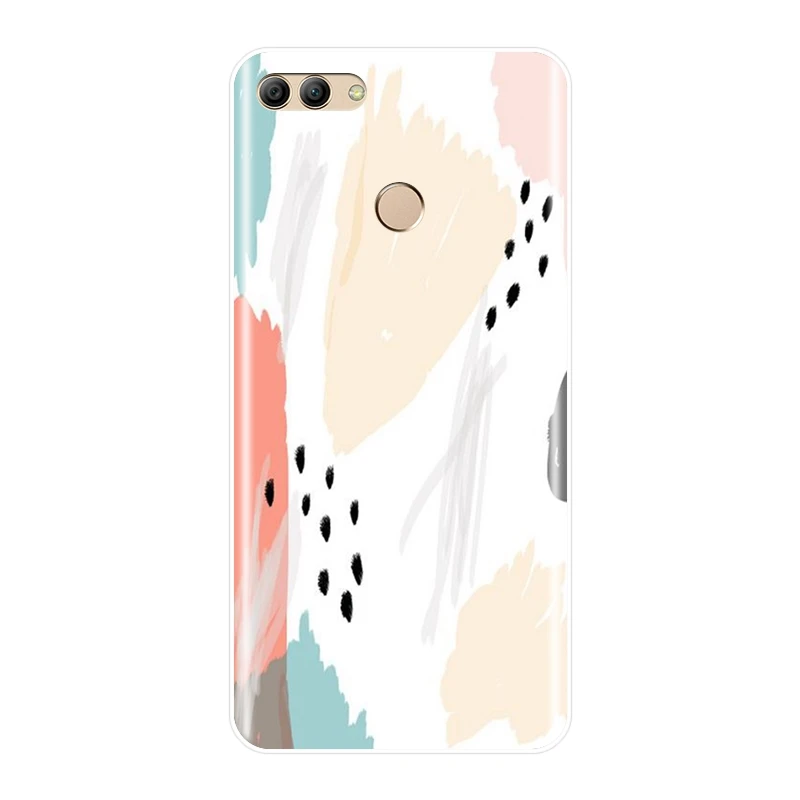 Силиконовый чехол для телефона Huawei Y5 Y6 Y7 Prime 2017 2018 Y9 2019 мягкий из ТПУ с