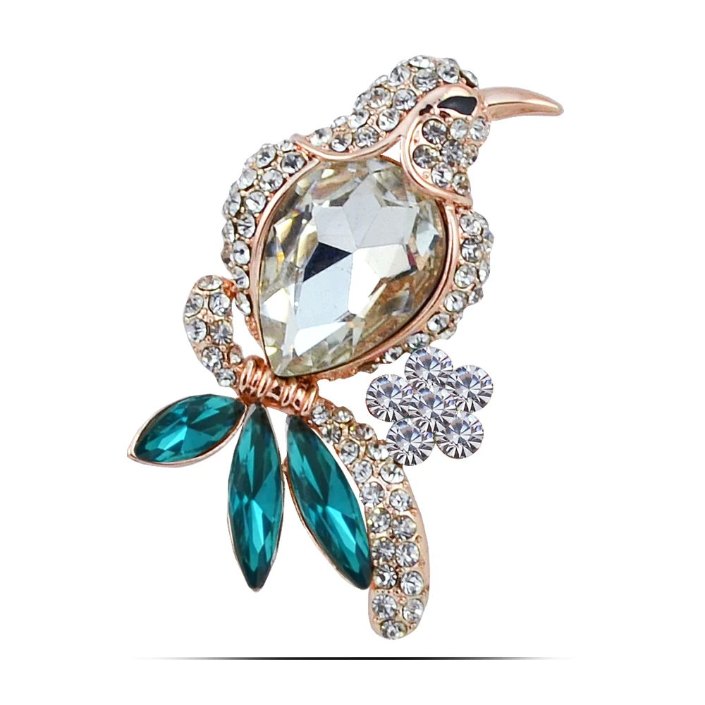 Zhen томоми милый нежный простой дятел Кристалл шарф корсаж пряжки брошь Шпильки