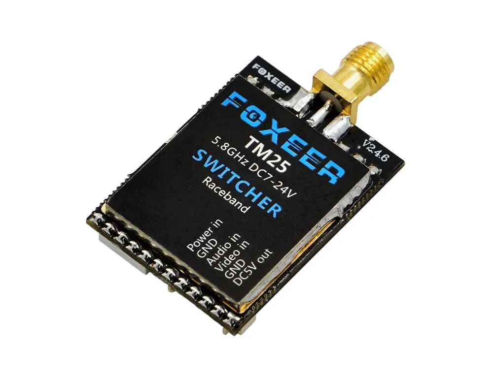 Беспроводной аудио видео передатчик Foxeer TM25 TM200 TM600 5 8G 40CH Raceband 25MW 200MW 600MW TX для