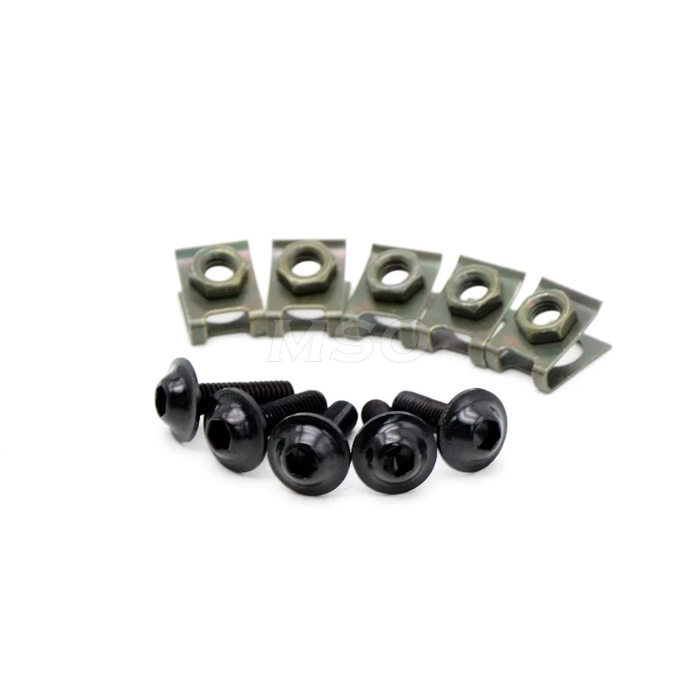 10 шт CNC мотоциклетные винты обтекателей Болты Комплект Корпус для Hayabusa GSX1300R 2008 2009