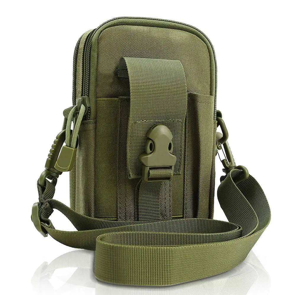 Green Тактическая Сумка Molle EDC для мужчин, поясная сумка на пояс, Универсальный гаджет, инструмент-органайзер, карман с держателем для мобильного телефона, для улицы - Цвет: Green