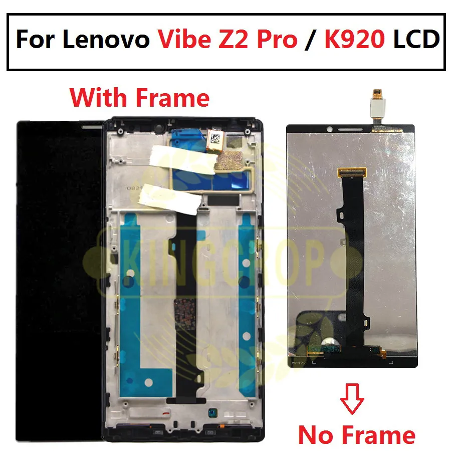 ЖК дисплей с сенсорным экраном и дигитайзером в сборе рамкой для Lenovo Vibe Z2 Pro K920 6 0