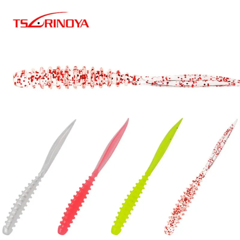 Tsurinoya 20 шт./лот 60 мм 0 4 г мягкие рыболовные приманки T Tail уникальный игольчатый