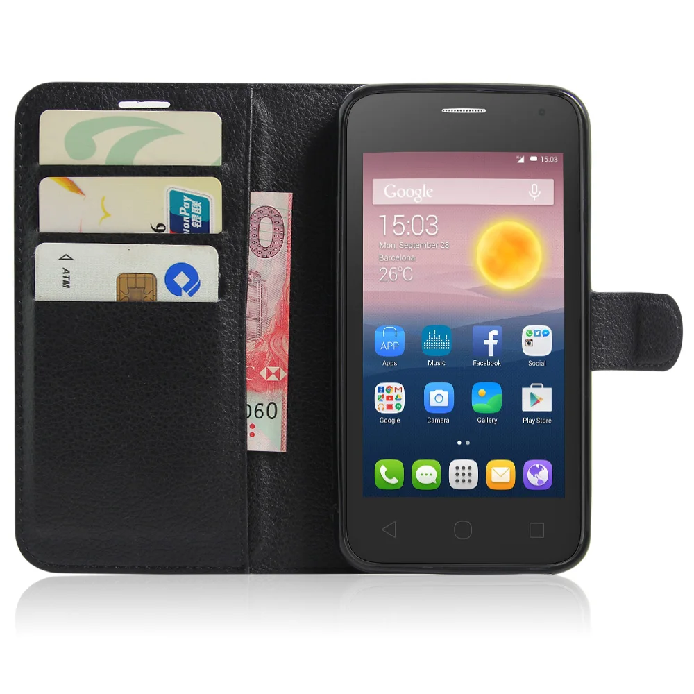 Чехол-бумажник с откидной крышкой для Alcatel One Touch 5010D Pixi 4 ", кожаный чехол для Alcatel 5010 D Capas, магнитные Чехлы для мобильных телефонов, чехлы