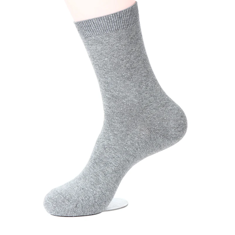 5 пар мужских носков из бамбукового волокна черные серые повседневные носки для