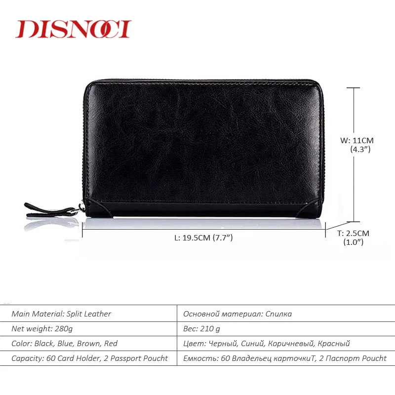 Кошелек DISNOCI из коровьей спилковой кожи для мужчин и женщин кредитница с