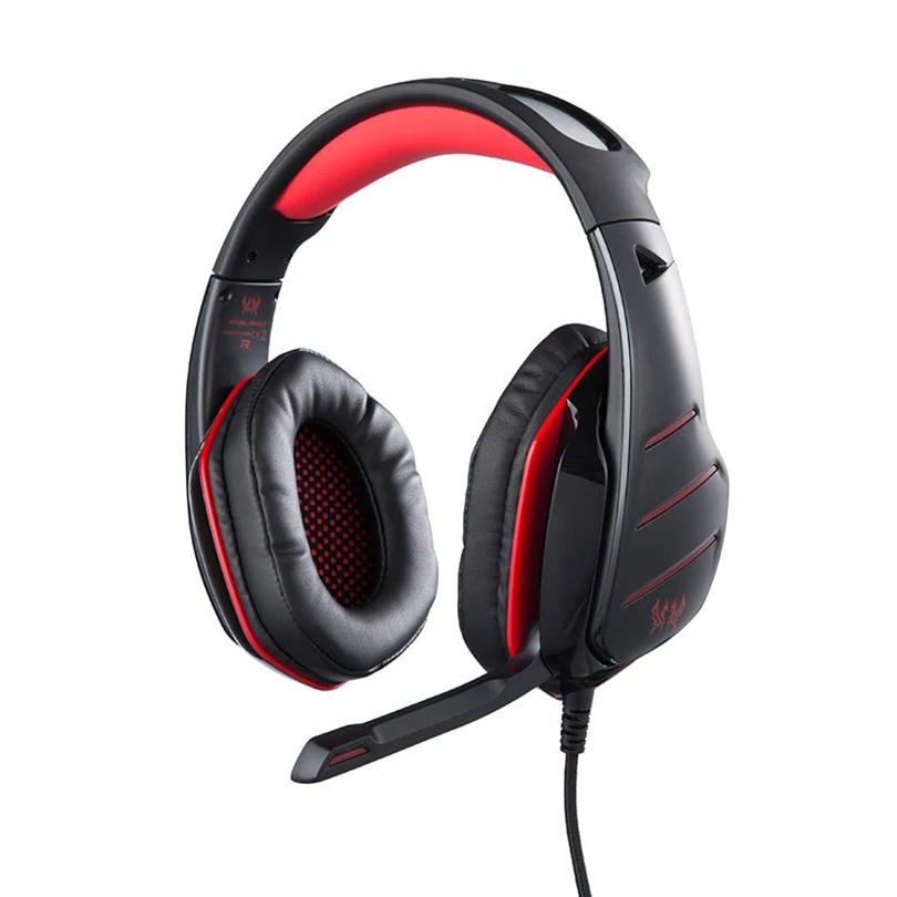 Aibesser 3D объемный звук Игровые наушники с Вращающийся микрофон электронные