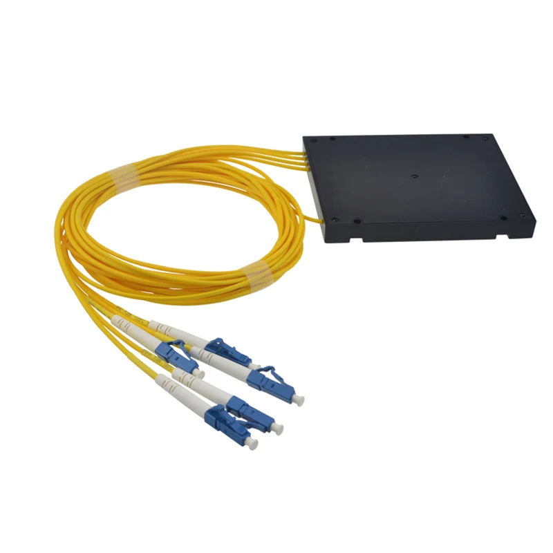 Волоконно-оптический разветвитель LC UPC 1x4 PLC одномодовый с коннектором FTTH ABS