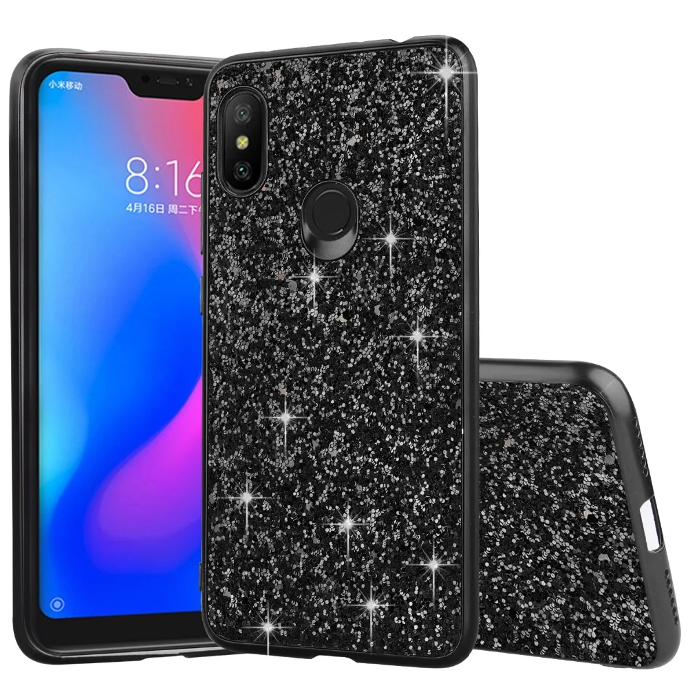 Противоударный чехол для Xiaomi Redmi Note 6 с блестящей вспышкой Pro|Бамперы| |