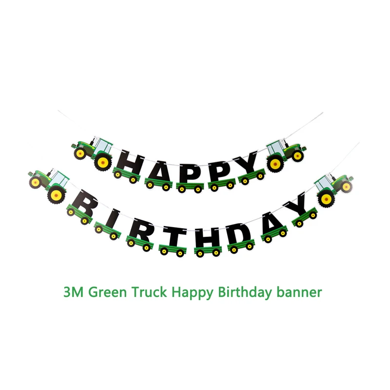 Green Truck Мультяшные автомобильные воздушные шары пожарная машина фольгированные шары грузовик шары Детские игрушки автомобиль день рождения украшения Детские вечерние шары для мальчиков DIY - Цвет: Green Truck