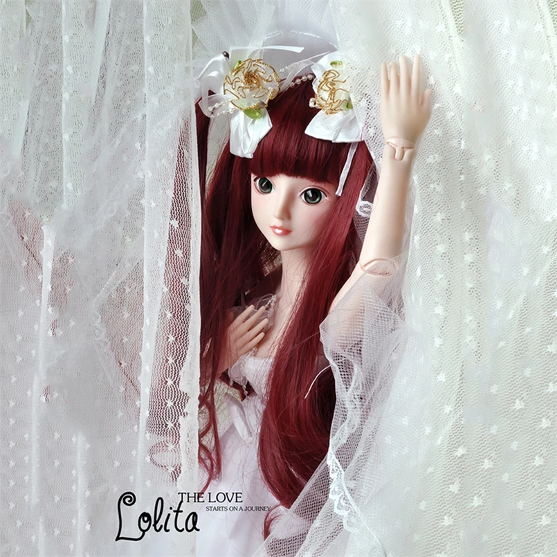 60 см большая мода Peluca парик Рапунцель Bjd куклы Peruca для девочек большие модные Boneca