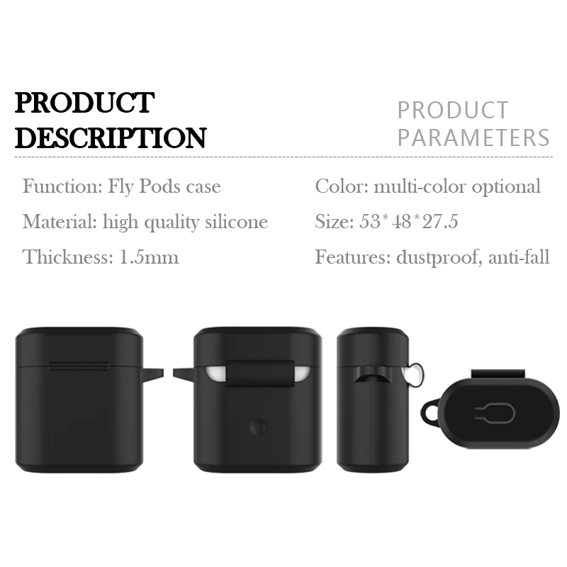 Мягкий силиконовый чехол для Huawei Honor FlyPods Fly Pods Pro защитный беспроводных наушников