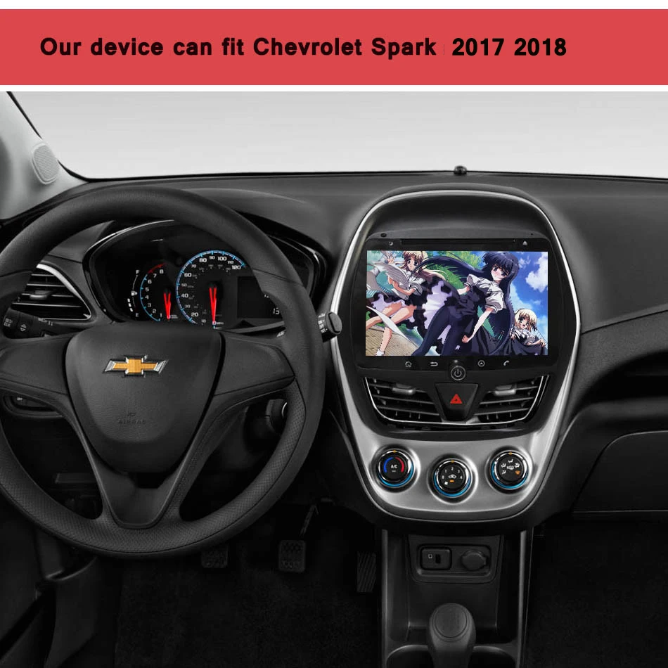 " HD экран Android 9,0 64G автомобильный стерео для Chevrolet Spark автоматическое радио GPS навигация Аудио Видео с DVD стереосистема