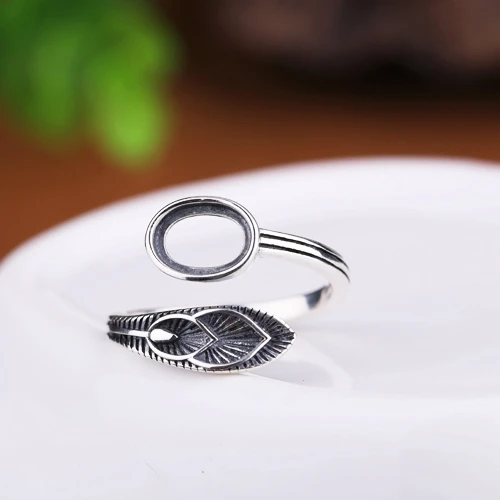 Обручальное кольцо из стерлингового серебра 925 пробы обручальное для 6x8 мм