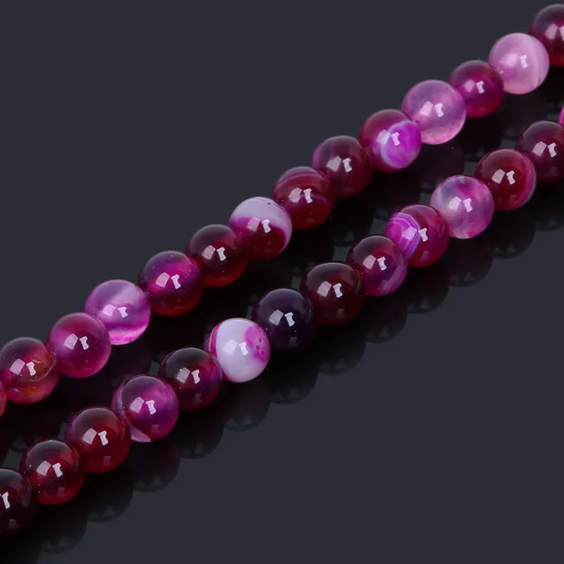 Бусины из натурального камня пурпурный тигровый глаз агата круглые свободные