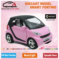 132 diecast scale smart cute model car toys for boys as gift with pull back functionmusiclightopenable doors