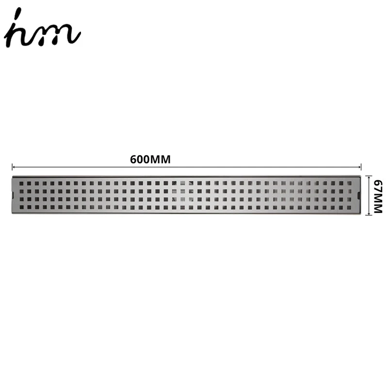 HM-DL060-A Hm анти-запах Ванна Душ Слив Фильтр 60 см 304 нержавеющая сталь гравитационный промывка дезодорирующий Тип квадратный трап - Цвет: HM-DL060-A