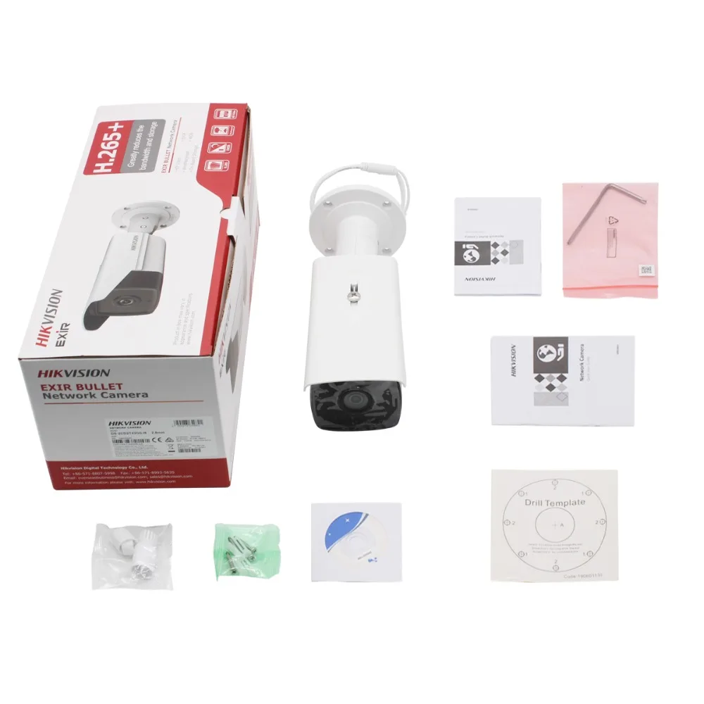 Hikvision 5MP Bullet ip камера PoE для дома/улицы защищенная от атмосферных воздействий CCTV
