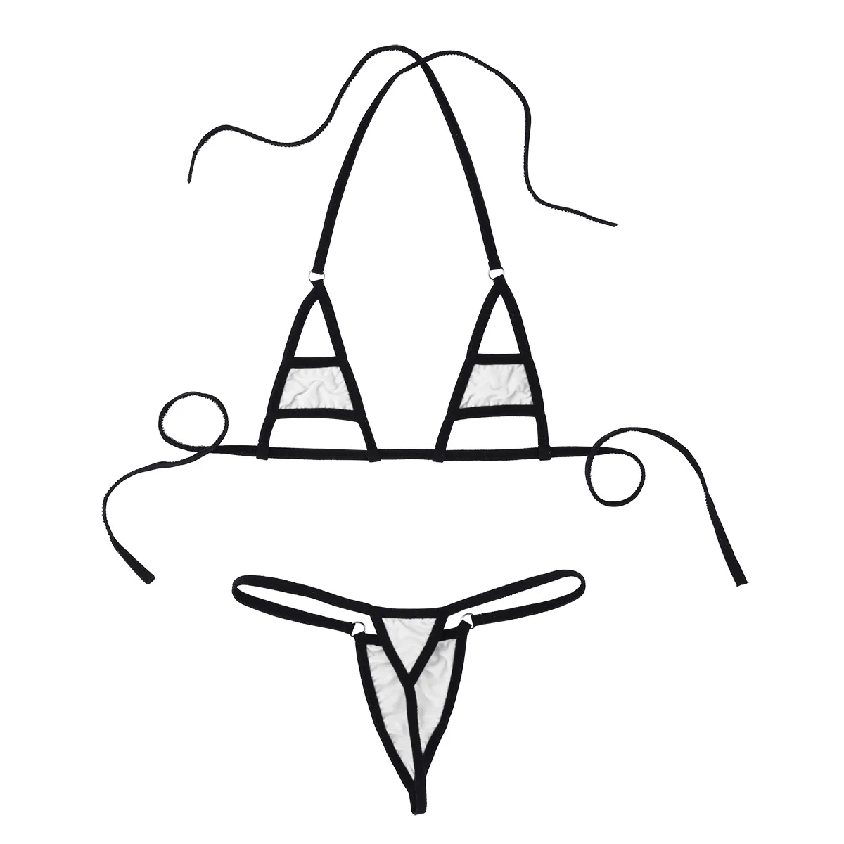 2 шт Горячие женские сексуальные Холтер шеи бикини купальные костюмы белье набор