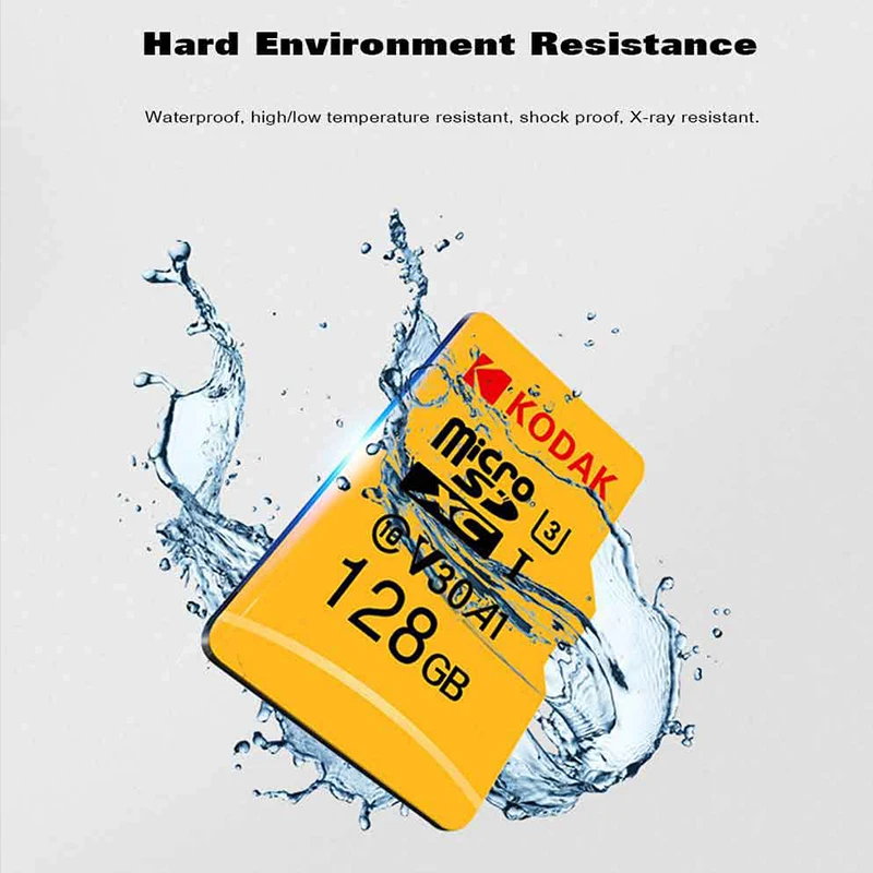 Карта флэш-памяти KODAK Micro SD 128 ГБ 256 ГБ 512 ГБ 32 ГБ 64 Гб U1 tf-карта 4K Class 10 tarjeta Micro SD карта U3 UHS-I 16 Гб microsd