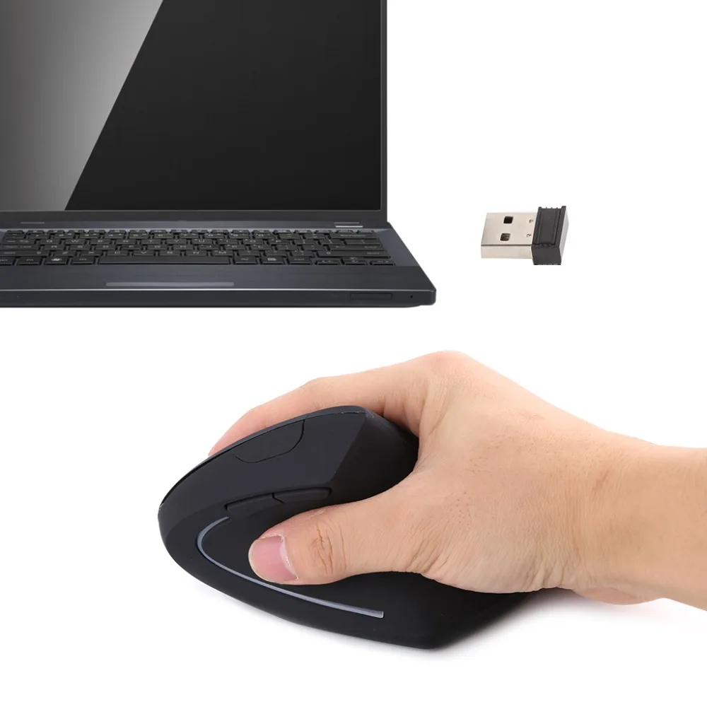 2.4G Ergonomic Vertical Wireless Optical Wrist Healing USB Mouse For Laptop PC | Компьютеры и офис