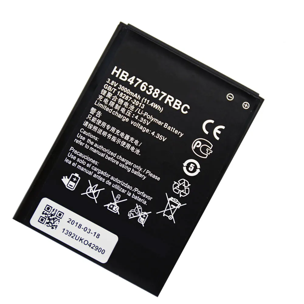 HB476387RBC Новый Сменный аккумулятор для Huawei Honor 3X G750 B199 3000 мАч литий ионные