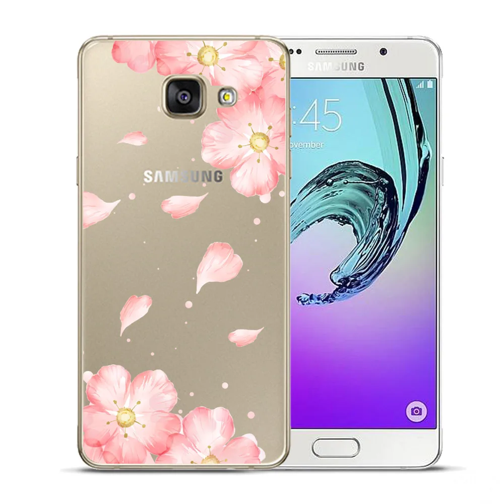 Сексуальный Цветочный Мягкий ТПУ чехол Обложка для samsung Galaxy A3 A5 A7 A6 A8 плюс A7 A9 звезда A30 A50 цветок силиконовый чехол - Цвет: 2