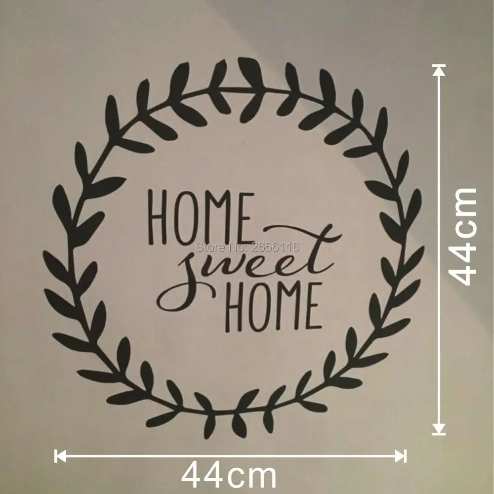 Семейные цитаты милые домашние наклейки на стену дерево ротанг настенные с