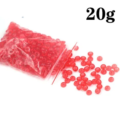 20g Red Красочные шарики из бисера, наполнитель для слизи, игрушки, вечерние украшения для аквариума для детей, сделай сам, клейкие аксессуары, принадлежности - Цвет: 20g Red