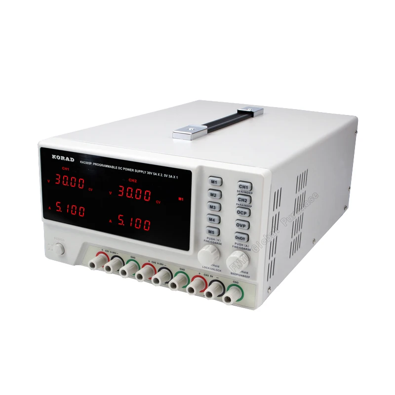KORAD KA3305P Регулируемый программируемый прецизионный переменный 30V 5A 3A USB RS232 порты трехполосный DC Цифровой Регулируемый источник питания лаборатория