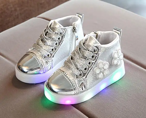 AI LIANG glowing sneakers Shoes for girls children led shoes with luminous sole children's tennis kids | Детская одежда и