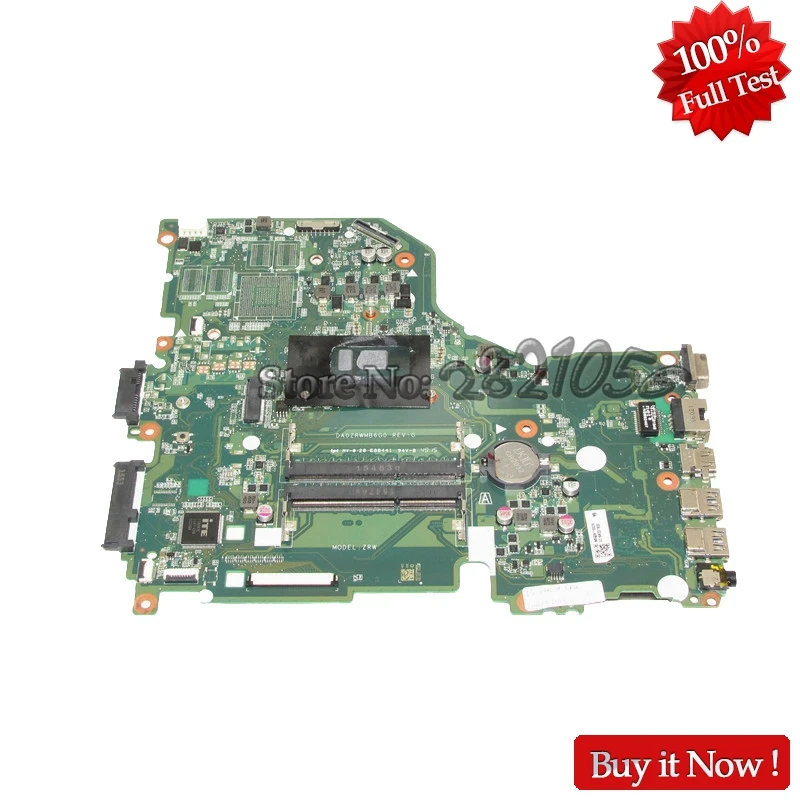 NOKOTION NB. G3611.002 NBG3611002 для Acer aspire E5 574G материнская плата ноутбука DA0ZRWMB6G0 I3 6100U CPU на