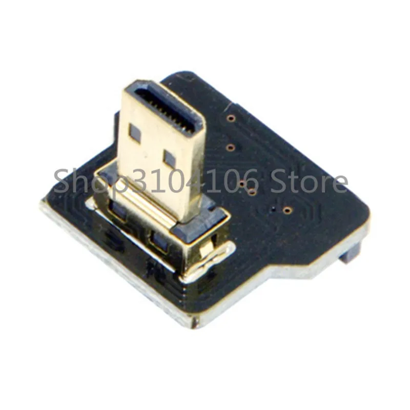 90 градусов вверх под углом Micro HDMI Совместимость Тип D штепсельный разъем для FPV HDTV
