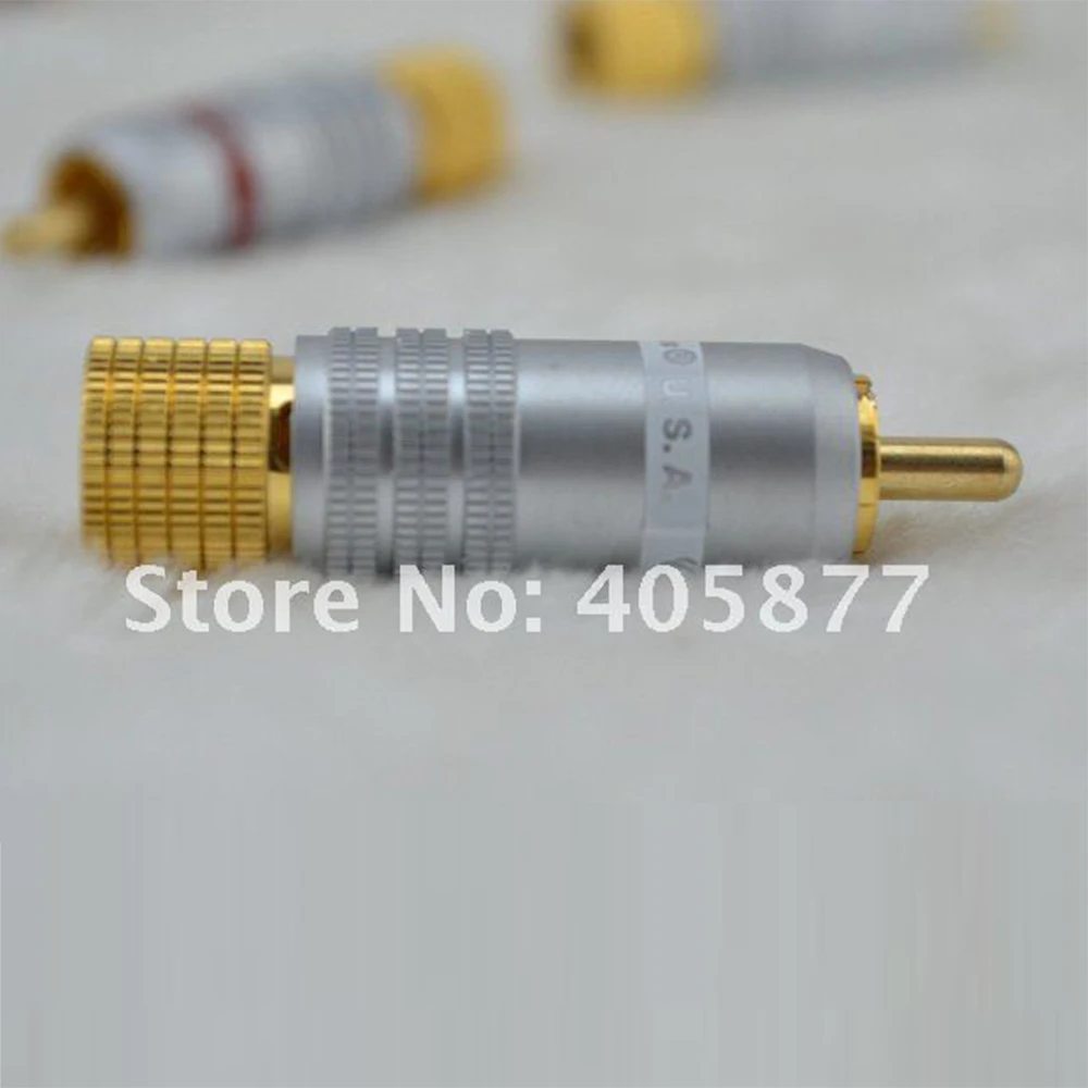 4 шт. Hi End CMC 8236 WU Позолоченный разъем RCA для аудиоколонки|Коннекторы и разъёмы| |