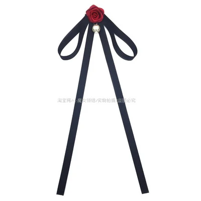 Black 12x25cm Европейский стиль с бантом для свадьбы полиэстер розовый бант для женщин галстук-бабочка классическая одежда для шеи лента бабочка рубашка аксессуары - Цвет: Black 12x25cm