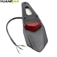 for 20w red clear motorcycle enduro trial bike fender 12 led brake stop rear tail light motorbike taillights scooter new